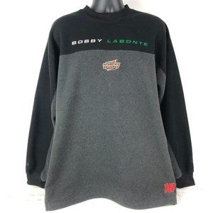 Vintage Chase Nascar BOBBY LABONTE Fleece Pullover Sweatshirt XL